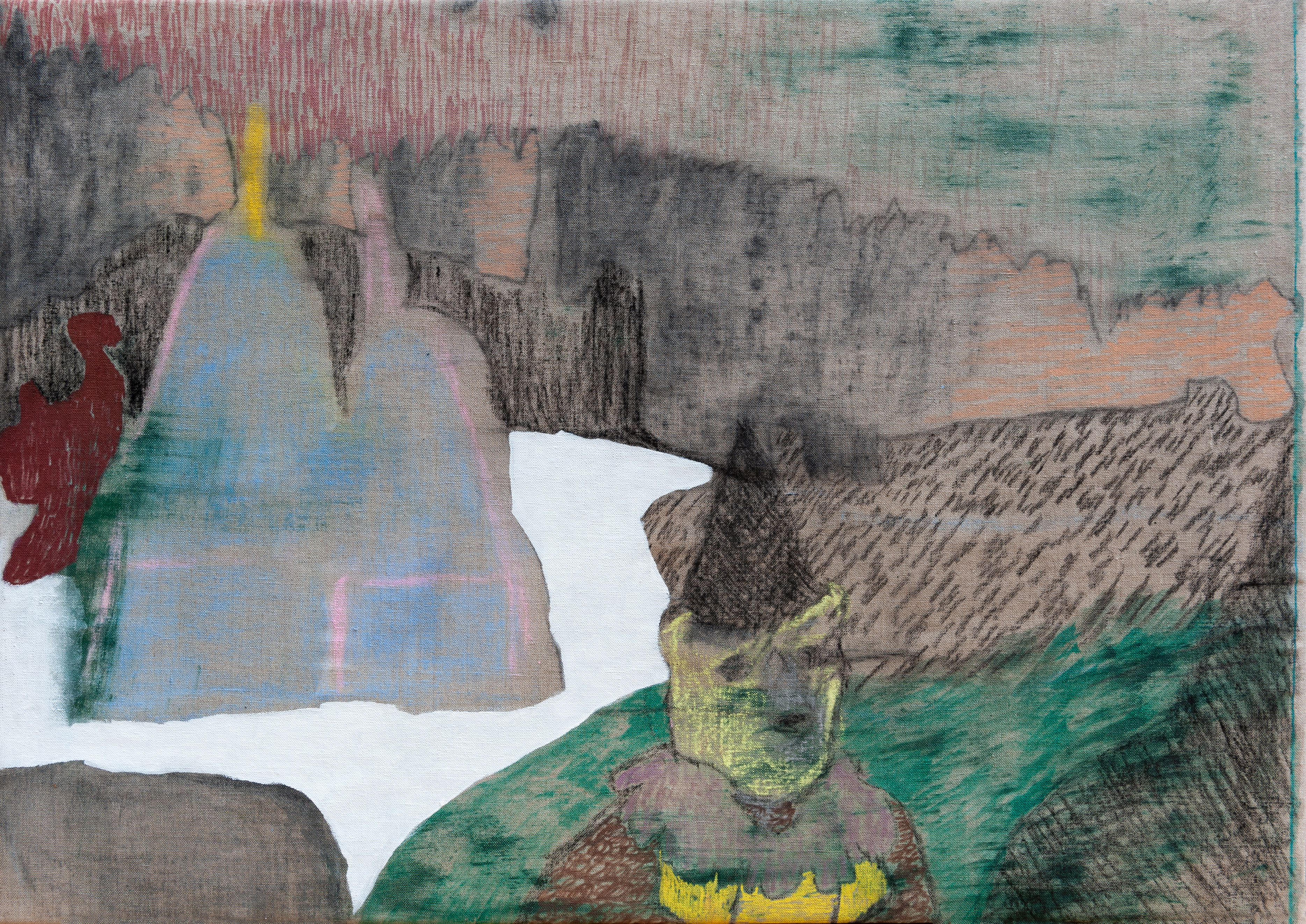 Een beer en een schans